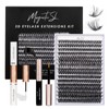 Individual-Lashes 320PCS 60D+80D DIY Lash Extension Kit with Bond and