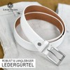 LINDENMANN Men's Leather Belt, 35 mm Wide, Belt, Men's Full