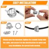 20 Pack 1/2" 3/4" 1" Cable Connectors for Romex, Zinc