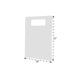 Marketing Holders White Acrylic Shirt Folding Board 10" x 12" Laundry Organizer for Retail and Clothing Stores Uniform Retailers Sleek Perfect for Travelers