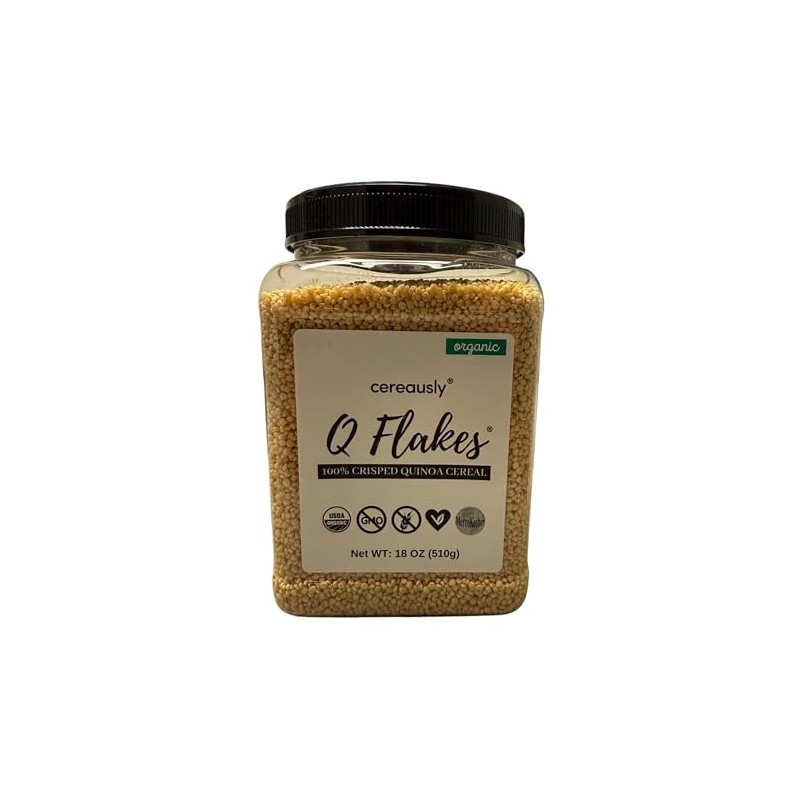 CEREAUSLY Puffed Crispy Quinoa – Premium Quinoa Crispies Made with