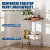 Chingoo Stainless Steel Work Table with Wheels, 24x24 Inch NSF
