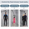 BRIGHT SHOWERS 15 Inch Extra Long Shower Head Extension Arm,