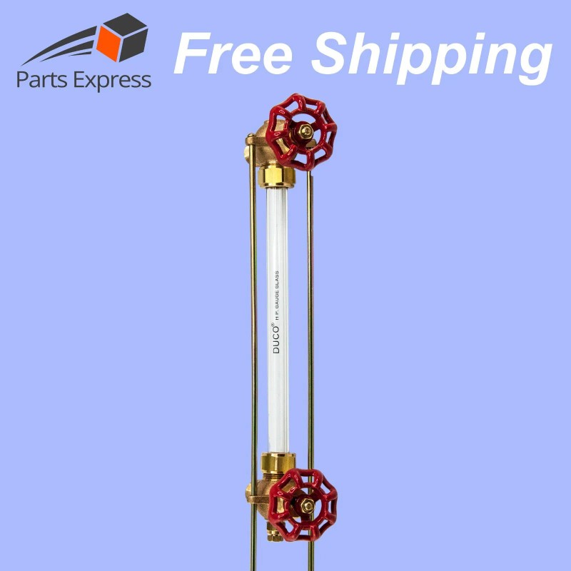 DUCO® HVAC 1/2" BOILER SIGHT GAUGE GLASS VALVE KIT NPT