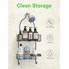 SMARTAKE Hanging Shower Head Caddy, Rustproof Bathroom Shower Shelf Organizer,