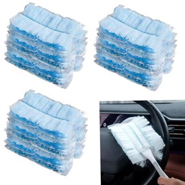 30 PCS Flash Dust Magnet Refills, Disposable Duster Heads Heavy Duty Multi Surface Duster Replacement with 1 Extra Handle for Cleaning Furniture, Blinds, Ceiling Fans and Car