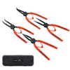 KATSU Tools 4-Piece Snap Ring Pliers Set 7 Inch Internal