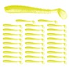 TIXIPEM 2.17" T-Tail Soft Fishing Lures [30-Pack] - Paddle Tail