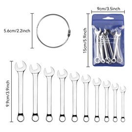 Ldirect Mini Wrench Equipment, Combination Spanner, Small Key Set, Metric and SAE (MET) No