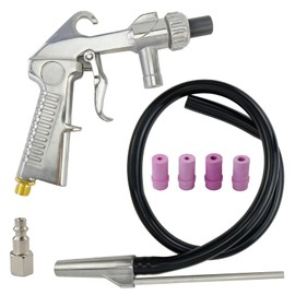 Air Sand Blaster Kit Sandblasting Sandblaster Gun Kit with 4 Ceramic Nozzle Tips for Rust Removal and Abrasive Blasting in Sandblast Cabinets