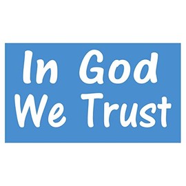 ThatLilCabin - in God We Trust AS007 8" Jesus Sticker Decal