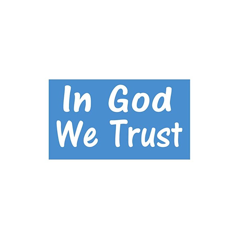 ThatLilCabin - in God We Trust AS007 8" Jesus Sticker