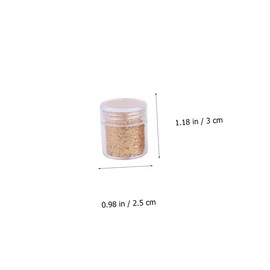 FRCOLOR 5 Pcs Nail Art Essential Glitter Powder Mixed Sequins for Gradient Dipping Glossy Scrub Effect for Professional and DIY Manicure Silver