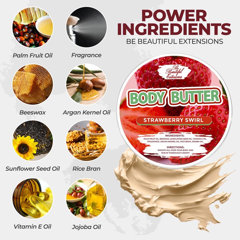 BE BEAUTIFUL EXTENSIONS strawberry swirl