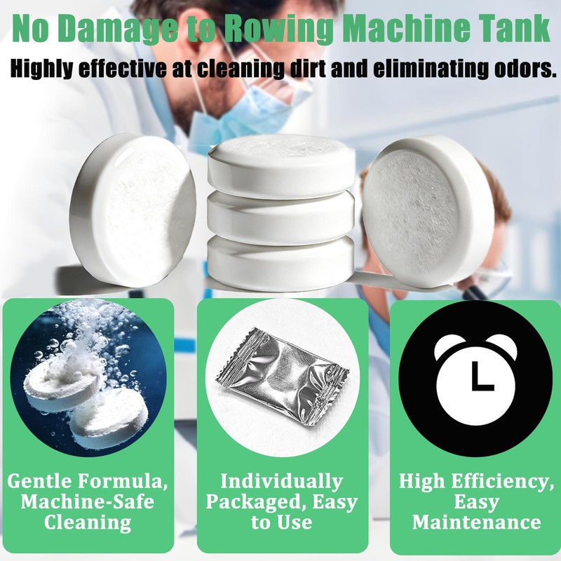 LeoTube Water Purification Tablets for Rowing Machine Tank Maintenance (6)