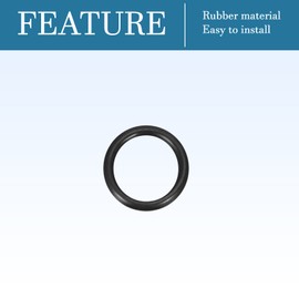 QUARKZMAN Nitrile Rubber Ring Round O-Ring 6 mm x 4 mm x 1 mm for Tap Plumbers Repair Seal Connection, Black Pack of 50