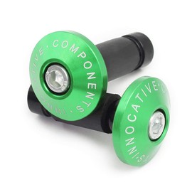 Bar End Motorcycle Universal Handlebar Weights Handlebar Ends Aluminium Set Decoration Diameter 22 mm (7/8 Inch) Green