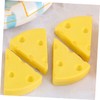 TEHAUX Cute Cheese Erasers 4pcs Cheese Shape Erasers Classroom Rewards