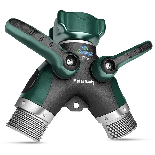 2WAYZ Hose Splitter 2 Way Heavy Duty Outdoor Faucet and