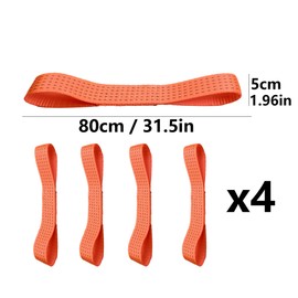 LNGJIN Set of 4 car transport straps, lashing straps, car transport cross belt, cross straps for car transport, lashing strap, multifunctional, multifunctional strapping, tight knitting, guaranteed