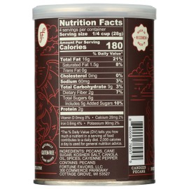 Fortune Favors Candied Pecans, Sweet and Salty Snack, Hand Crafted in Small Batches, USA-Grown (4oz, Spicy)