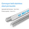 U3 12'' Conveyor Belt Clipper Lacing 316 Steel Buckle Industrial