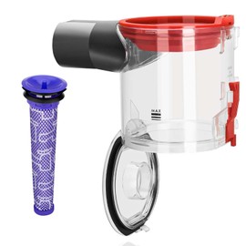 Upgraded Vacuum Dust Bin & Pre-Filter – Compatible with Dyson V7, V8, SV10, SV11 (Replaces Part 967699-01) – High-Capacity Canister for Enhanced Suction