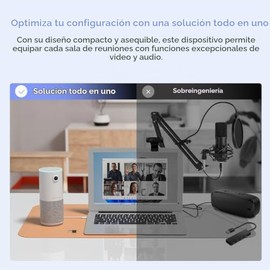 NUROUM C10 (2ª generación) 1080P Cámara web de conferencias con altavoz de micrófono, cámara portátil todo en uno para videoconferencia, cancelación d