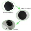 Qjaiune 1 Inch / 25mm Black Plastic Hole Plugs, Flush
