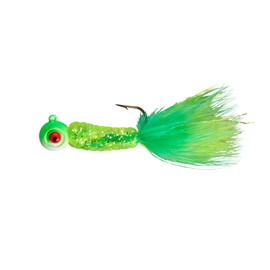 Lindy Fuzz-E Grub Jigs - Lightining Lime - 2 in - 1/4 oz