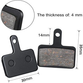 Zonon 4 Pairs Bike Brake Pads Compatible with Trp Tektro Shimano Deore Br-m575 M525 M515 T615 T675 M505 M495 M486 M485 M475 M465 M447 M446 M445 M416 M415 M395(Semi Metallic Pads)