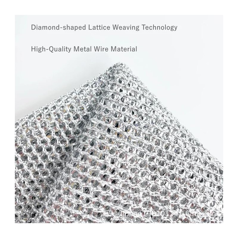 SZCLKJGS Multipurpose Wire Dish Cloths for Wet and Dry, Double