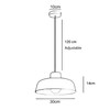 Hnexsei Metal Pendant Light Fixture, Modern Macaron Color Ceiling Hanging