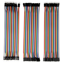 120pcs Jumper Wire Cable, 40pin Male to Female, 40pin Male to Male, 40pin Female to Female Multicolored Dupont Breadboard Jumper Cables Dupont Connector for Arduino, Raspberry Pi, Electronics Projects