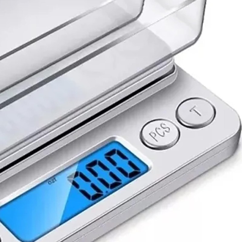 Báscula Digital Portátil Mini con Pantalla LCD, Alta Precisión 0.1g,