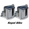 CPG 2 Chrome RV Entry Door Locks Keyed Alike RV
