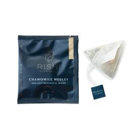Rishi Tea Rishi Tea Chamomile Medley Herbal Tea - Organic, Caffeine Free Direct Trade Sachet Bags, Calming Chamomile Flowers with Lemon Verbena & Mint - 50 Count