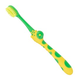 Practicon SmileGoods Y254 Giraffe Child Toothbrush, Extra Soft, Individually Packaged Toothbrushes, Assorted Colors, Bulk Pack of 72