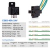 Ehdis Car Truck Relay Socket Harness Kit 5 Pin 5