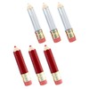 VICASKY 2sets 6pcs Pencil Shaped Lip Gloss Tubes Empty Refillable