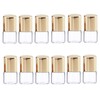 Mozff 12Pcs 1ml Mini Glass Roll on Bottles Roller Refillable