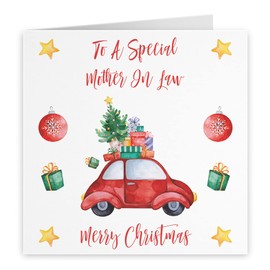 Hunts England - Mother In Law Christmas Card - To A Special Mother In Law - Merry Christmas - Christmas Holiday Collection