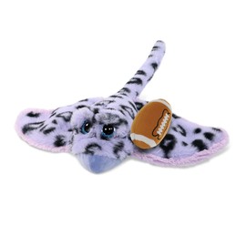 DolliBu Purple Stingray Stuffed Animal with Football Plush - Huggable Playtime Plush Toy, Cute Ocean Life Gift, Cute Plush Doll Animal Toy for Kids and Adults with Name Personalization - 15 Inches
