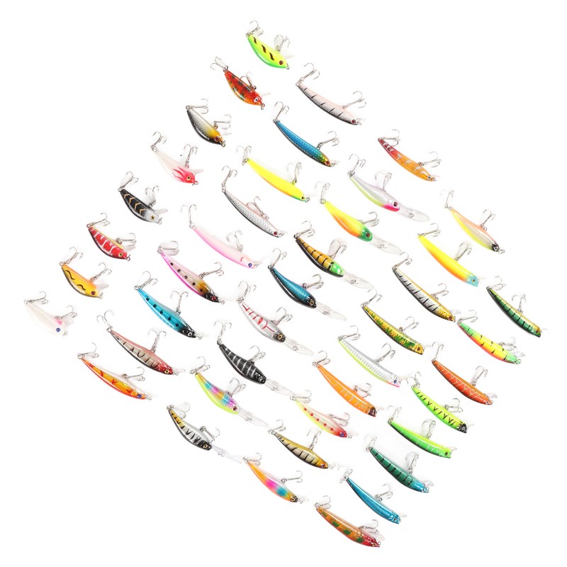 43Pcs Fishing Lure Kit Minnow Artificial Bait Universal Simulation Lure