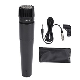 Cardioid Dynamic Vocal Microphone High Sensitivity Handheld Wired Karaoke Mic for Stage Performance Computer Household