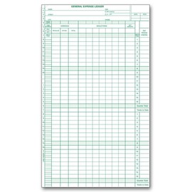 5Forms 132031N Payroll General Expense Ledger 11 x 6 1/2" Qty 15