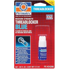 Permatex 24206 2.5 ml Blue Medium Strength Threadlocker