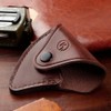 TEAMWILL 1pc Durable Leather Axe Holster Hatchet Head Cover Axe