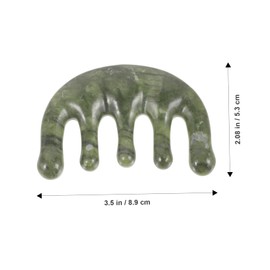 WOONEKY Mini Jade Scalp Comb for Men Smooth Hair Tool for Scalp Relaxation for All Hair Special Occasions