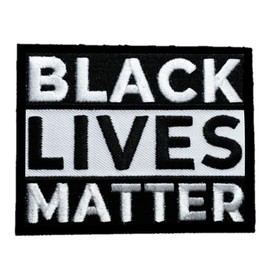 2 pcs Black Lives Matter Patch - BLM, Iron On/Sew On - Embroidered Patch for Jacket, Cap, Bag, Tote